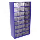 Szekrény 30,5x55 cm műanyag fiókos 16s piros