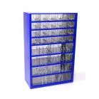 Szekrény 30,5x46 cm kék műanyag fiókos 20k,6kp,1n