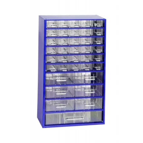 Szekrény 30,5x55 cm műanyag fiókos 30k,6kp,1n piros