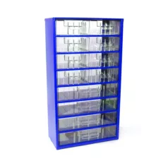 Szekrény 30,5x55 cm műanyag fiókos 8kp,4n piros