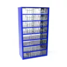 Szekrény 30,5x55 cm kék műanyag fiókos 8kp,4n