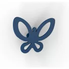 Fogas Papillon 74 mm ezüst