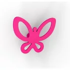 Fogas Papillon 74 mm ezüst