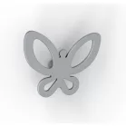 Fogas Papillon 74 mm kék