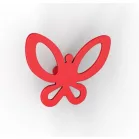 Fogas Papillon 74 mm kék