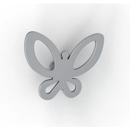 Fogas Papillon 74 mm rózsaszín