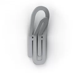 Fogas Clip 144 mm ezüst