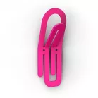 Fogas Clip 144 mm rózsaszín