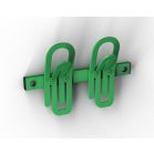 Fogas Clip kettes 144 mm zöld