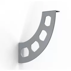 Konzol Boomerang 180 mm, 2 db ezüst