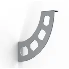 Konzol Boomerang 180 mm, 2 db. piros