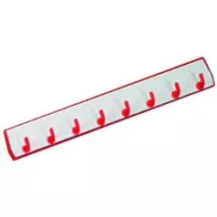 8-as akasztó piros