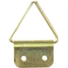Képakasztó háromszögű sárgaréz 12 mm, 5 db