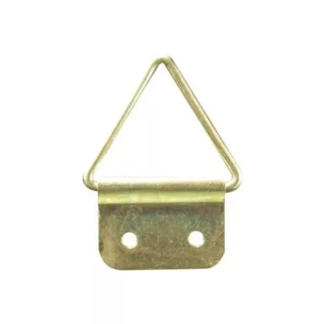 Képakasztó háromszögű sárgaréz 12 mm, 5 db