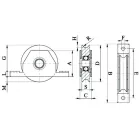 Kladka na zapustenie 80x20 typ O 200 kg C 80/20