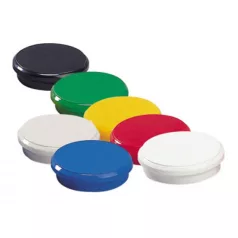 Fekete mágnes színes műanyag tokban 10db