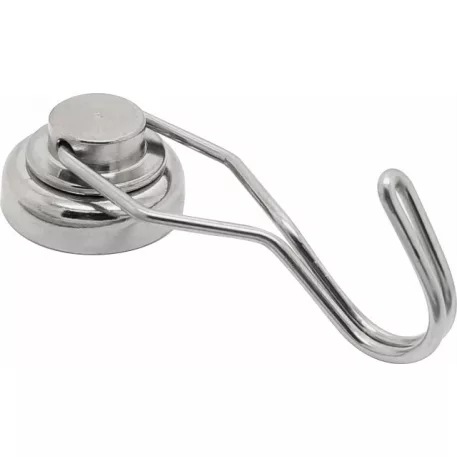 Neodímium mágnes forgatható horog 25mm