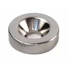   Neodímium mágnes, hengeres 15x4mm furattal M4 /északi pólus/
