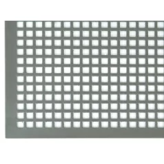 Rács minta négyzet fém, 250x500 mm