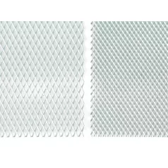 Rács minta rombusz 250x500 minta 10x5 fém