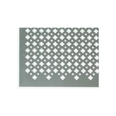 Rács minta ornament 250x500 ezüst