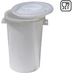 Gyümölcshordó fedővel fehér 50L, átmérő 45x47 cm