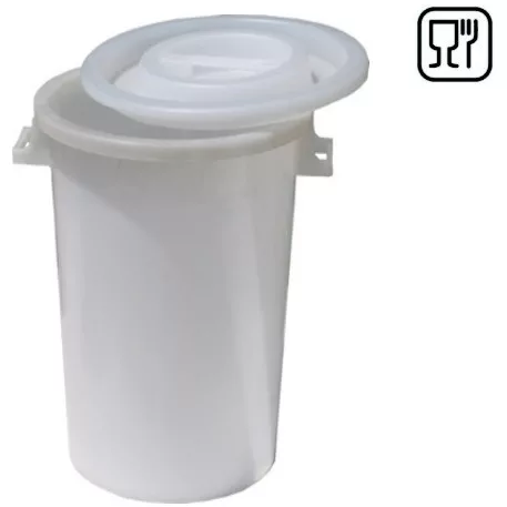 Gyümölcshordó fedővel 100L fehér, átmérő 54x66 cm