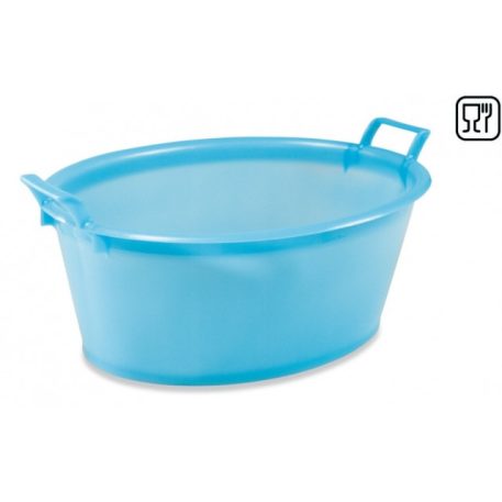 Edény ovális 80 cm/60 L magas fogantyúval