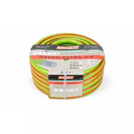 Kerti tömlő zöld extra 3/4" 50m BAUPRO