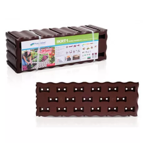 Műanyag járda barna 8db