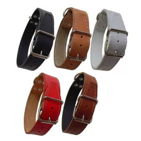 Bőr nyakörv 30cm/14mm