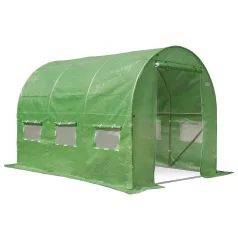 Fóliasátor 3,5x2x2m/25mm zöld fólia erősitett 140g