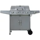 Gázgrill ezüst 4 + 1 égő