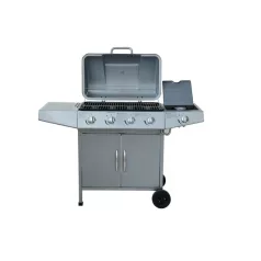 Gázgrill ezüst 4 + 1 égő