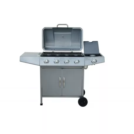 Gázgrill ezüst 4 + 1 égő
