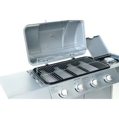 Gázgrill ezüst 4 + 1 égő