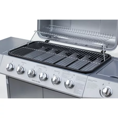 Gázgrill ezüst 6 + 1 égő