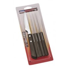   Készlet 6 db steak kés Tramontina 109 10 cm penge, fa nyél