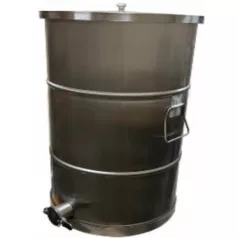 Letöltő tartály, csappal 100kg INOX