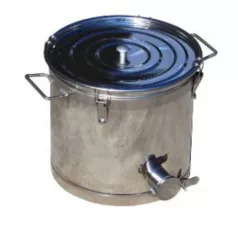 20L-es Mézes Vödör, 28 kg, INOX 304 Szeleppel