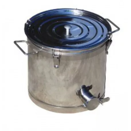 20L-es Mézes Vödör, 28 kg, INOX 304 Szeleppel