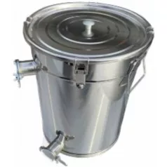 Letöltő tartály és szűrő 35kg, 2 szitával INOX 304