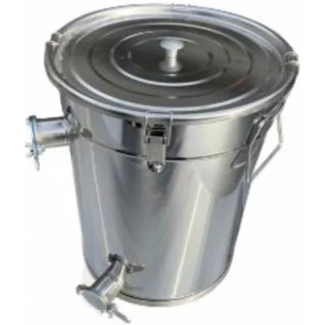 Letöltő tartály és szűrő 35kg, 2 szitával INOX 304