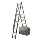 Sokcélú alumínium létra lépcsőfunkcióval Krause 3x6