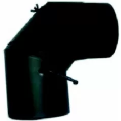 Könyökcső szeleppel 90°, átmérő 120 / 1,5 mm