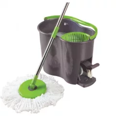   Mop szet B310 BAUPRO pedálos vödörrel és kicsavarókosárral, 1db tartalék felmosófej B10