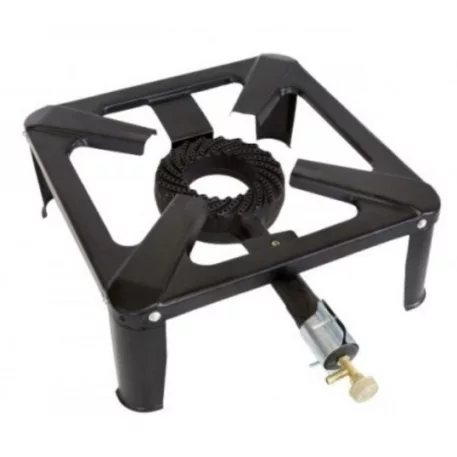 Kemping főző, négyzet alakú öntöttvas