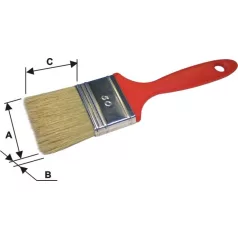 Lapos ecset Basic B08 a=30 mm, b= 8 mm, c= 40 mm