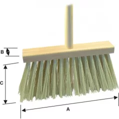 Seprű Clean C12+ axb=250x50 mm, c=115 mm
