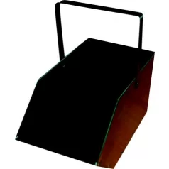 Szeneskanna szögletes nyitott fekete